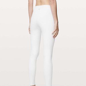 NWT Lululemon High-Rise Wunder Under Leggings 28" - White